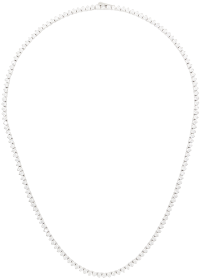 Numbering Silver #3710 Necklace In White