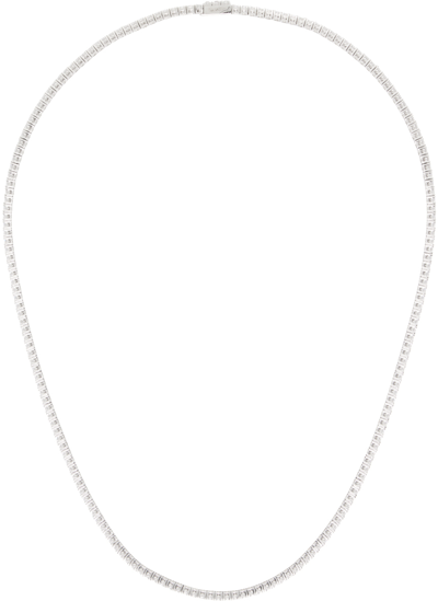 Numbering Silver #3724 Necklace In White