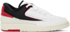 NIKE WHITE & BLACK AIR JORDAN 2 RETRO LOW SNEAKERS