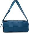 BOTTEGA VENETA BLUE SMALL BRICK CASSETTE BAG