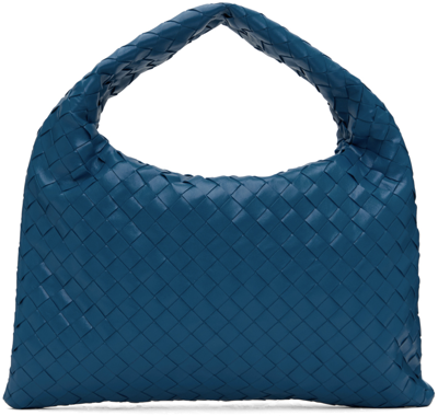 Bottega Veneta Small Hop Bag In Blue
