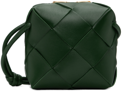 Bottega Veneta Green Mini Cassette Camera Bag In 3049 Emerald Green