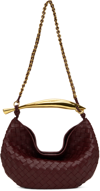 Bottega Veneta Mini Sardine Shoulder Bag In 2250 Barolo M Brass