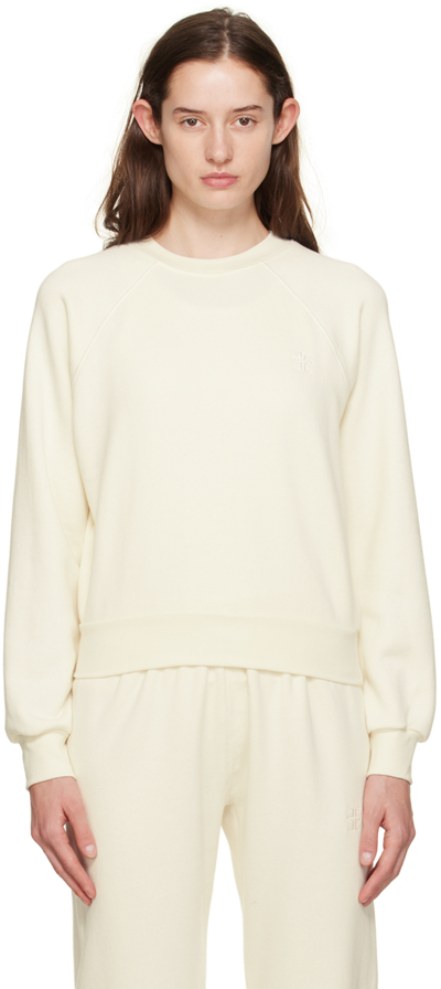 Éterne Off-white Shrunken Sweatshirt In Cream