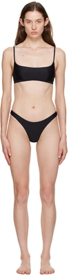 Matteau Black Scoop Bikini In Black