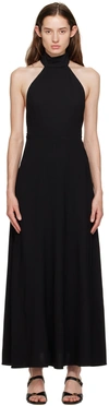 Matteau Black T-back Maxi Dress In Black