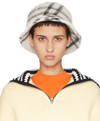 MARNI WHITE PLAID BUCKET HAT