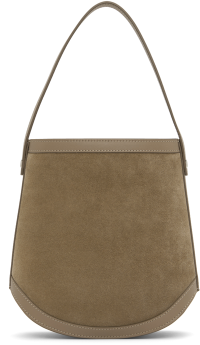 Savette Taupe Bucket Bag In Brown