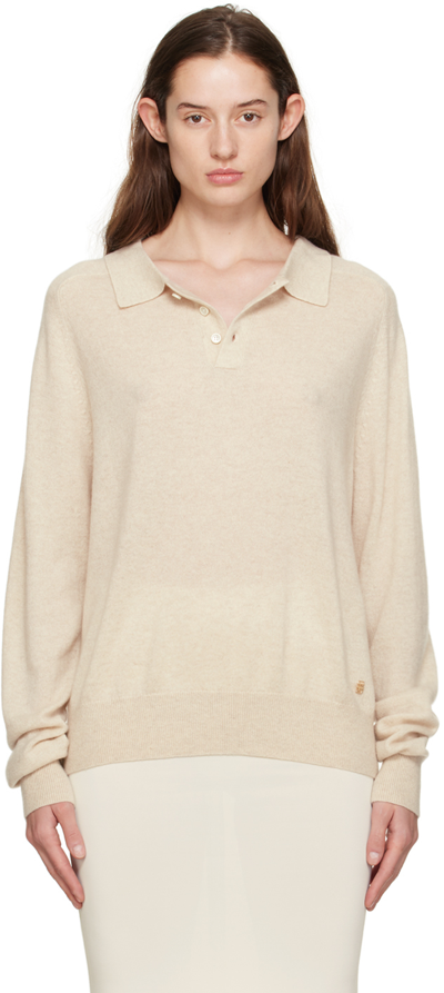 Éterne Brady Cashmere Pullover Sweater In Oatmeal
