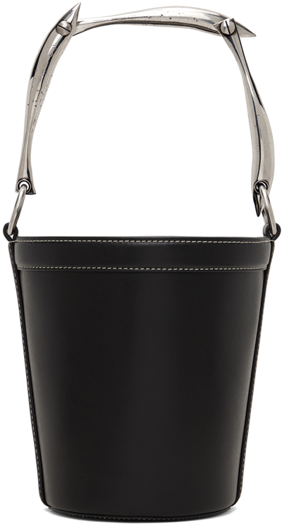 Bottega Veneta Black Sardine Bucket Bag