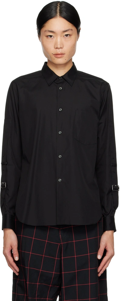 Black Comme Des Garçons Black Pin-buckle Shirt In 1 Black