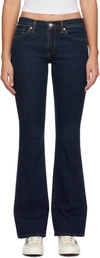Re/done Blue Baby Boot Jeans In Tinty Rinse