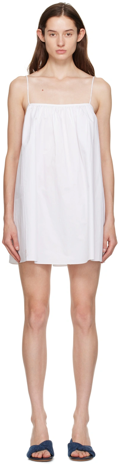 Matteau White Square Neck Minidress