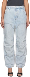 ALEXANDER WANG BLUE DOUBLE FRONT JEANS