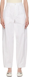 Matteau Cotton Straight-leg Pants In White
