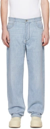 BOTTEGA VENETA BLUE LIGHT-BLEACHED JEANS