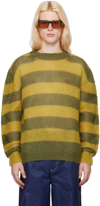 Marni Stripe-print Knit Jumper In Mxv36 Acid