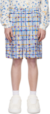 MARNI BLUE SARABAND SHORTS