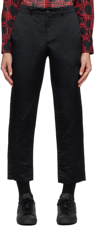 Black Comme Des Garçons Black Four-pocket Trousers In 1 Black