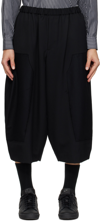 BLACK COMME DES GARÇONS BLACK PANELED TROUSERS