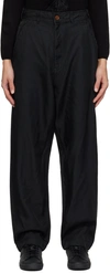 Black Comme Des Garçons Black Zip-fly Trousers In 1 Black
