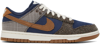 Nike Dunk Low Premium Basketball Sneaker In Midnight Navy/ale Brown-pale Ivory-baroque Brown-h