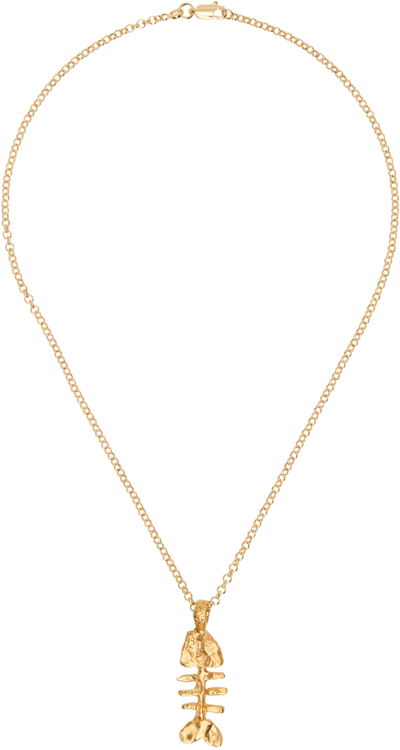 Alighieri Gold 'the Silhouette Of Summer' Necklace In 24 Gold