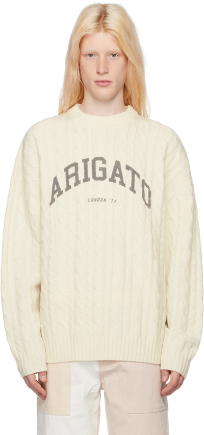 Axel Arigato Off-white Prime Sweater In Ecru