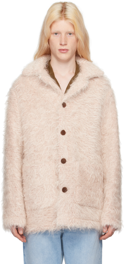 Séfr Pink Morrison Jacket In Candy Wool