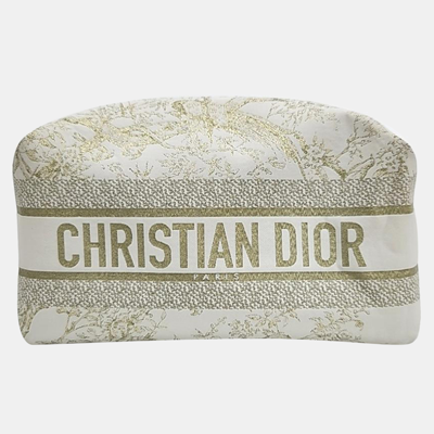Pre-owned Dior Christian  Oblique 30 Montaigne Bag M9203utzq In White