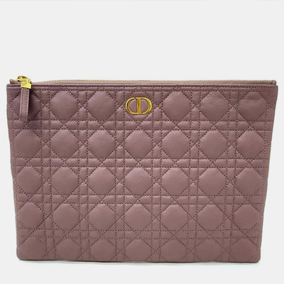 Pre-owned Dior Christian  Caro Daily Clutch In Pink