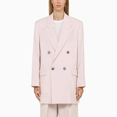 Ami Alexandre Mattiussi Ami Paris Double Breasted Tailored Blazer In Pink