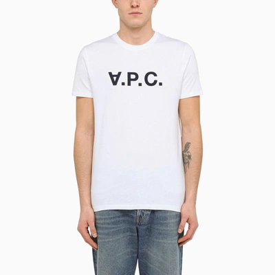Apc A.p.c. Logoed Crewneck T-shirt In White