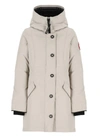 Canada Goose Rossclair Down Jacket In Beige Polyester In Beige