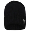 Dsquared2 Black Wool Blend Beanie In Black