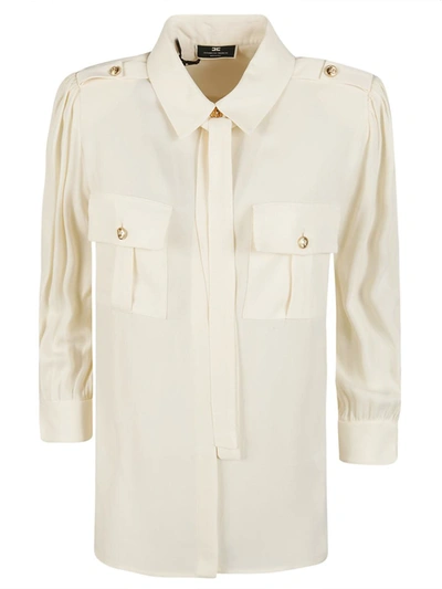 Elisabetta Franchi Viscose Shirt In White