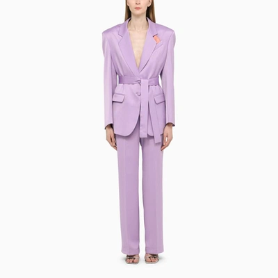 Hebe Studio Lilac Viscose The Lover Blazer In Multicolor