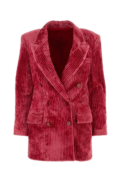 Isabel Marant Dita Double-breasted Blazer In Pink
