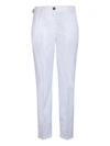 Jacob Cohen Logo-embroidered Cropped Trousers In White