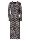 Missoni Zig Zag Sequined Midi Dress In Multicolour