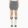 Loulou Studio Blue Suede Mini Skirt In Blue