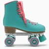 Impala Skate Solid Color Sidewalk Roller Skates With Contrasting Details In Green