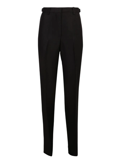 Msgm Tailored High-waisted Trousers In Nero