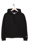 Champion Small C Freshman Powerblend Hoodie In Black