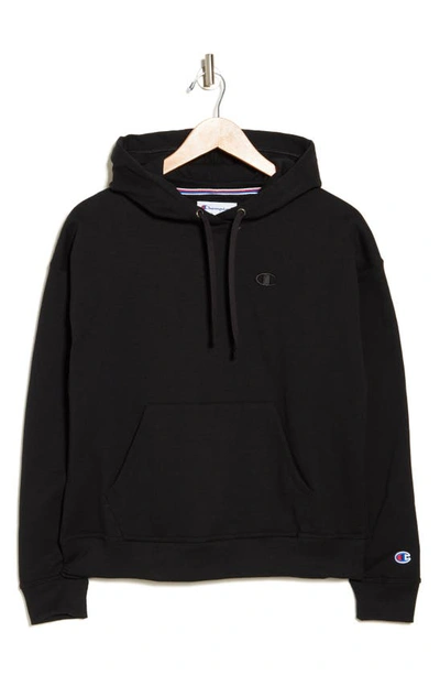 Champion Small C Freshman Powerblend Hoodie In Black