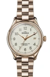 SHINOLA THE VINTON BRACELET WATCH, 38MM