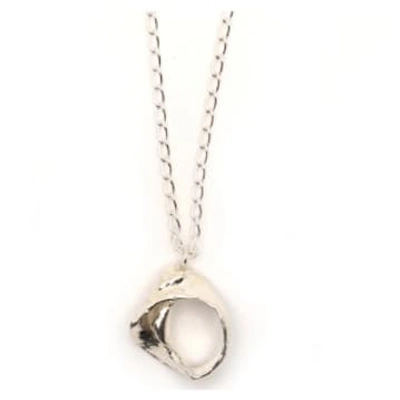 Hannah Bourn Large Fragmented Shell Necklace In Metallic
