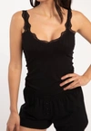 ANDINE MARIELA TUSCANY TANK TOP IN BLACK