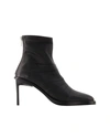 Ann Demeulemeester Hedy Ankle Boots - Leather - Black In Black