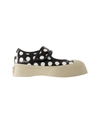 Marni Mary Jane Sneakers In Black